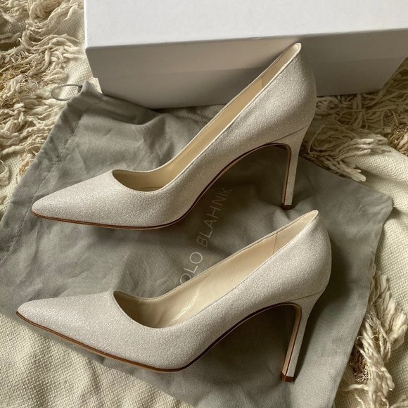 Manolo Blahnik BB Pointy Toe Pump Size 38.5EU - Picture 1 of 15